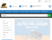 Tablet Screenshot of lokecykler.dk